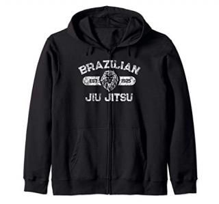 Brazilian Jiu Jitsu Established 1925 BJJ Gift MMA Fighter Zip Hoodie