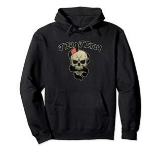 Black Belt Skull - Brazilian Jiu-Jitsu BJJ Gift Pullover Hoodie