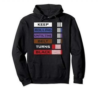 Keep Rolling Brazilian Jiu Jitsu Gift Design Idea Pullover Hoodie