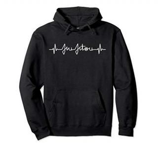 Brazilian Jiu Jitsu Heartbeat Hoodie MMA BJJ Pulse EKG