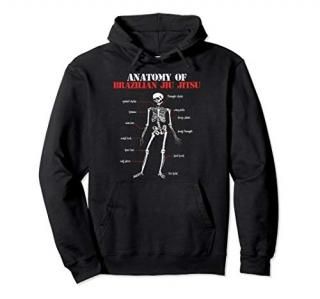 MMA Grappling gift Anatomy of BJJ Brazilian Jiu Jitsu design Pullover Hoodie