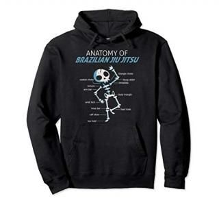MMA Grappling gift Anatomy of BJJ Brazilian Jiu Jitsu design Pullover Hoodie
