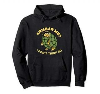Jiu Jitsu Turtle Brazilian BJJ Training Armbar Pullover Hoodie