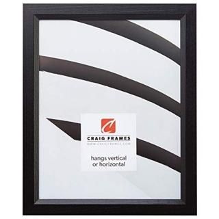 Craig Frames 7171610BK 8.5 by 11-Inch Photo Frame Wood Grain Finish.825-Inch Wid