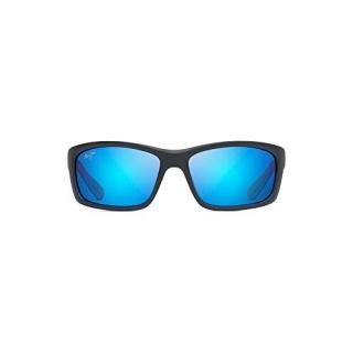 Maui Jim Men's Kanaio Coast B766-08C Black Rectangle Sunglasses