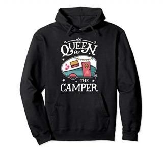 Queen of the Camper Hoodie Outdoor Camping Camper Women Gift