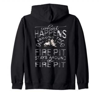 Secret Funny Cute Outdoor Camping Novelty Zip Hoodie