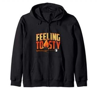 Camping Life Camping Campfire Smores Feeling Toasty Zip Hoodie