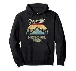 Yosemite National Park California Vintage Retro Hoodie