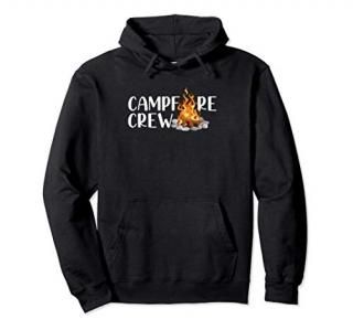 Campfire Crew Camping Clothes Gear Accessories Supplies Men Pullover Hoodie