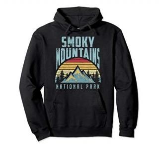 Great Smoky Mountains National Park Tennessee Retro Hoodie