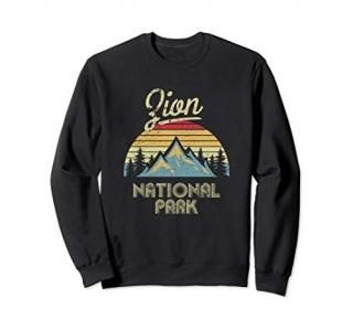 Vintage Retro Zion National Park Sweat Shirt