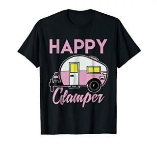 Happy Camper - Camping T-Shirt for Men Women and Kids Tee