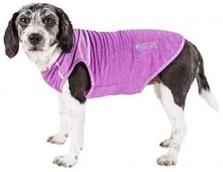 Pet Life Active 'Aero-Pawlse' Heathered Quick-Dry And 4-Way Stretch-Performance 