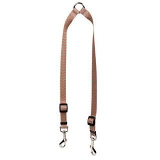 Yellow Dog Design Christmas Chevron Stripe Coupler Dog Leash 3/4 Wide and 12 to 