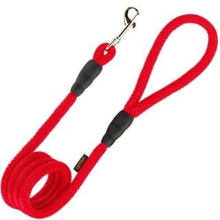 Gooby Mesh 4 Foot Dog Leash - Red 4 FT - Breathable Mesh Leash for Small Dogs wi