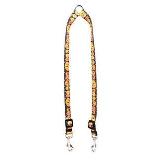 Yellow Dog Design Pumpkin Party Coupler Dog Leash Small-3/8 Wide and 9 to 12 Lon