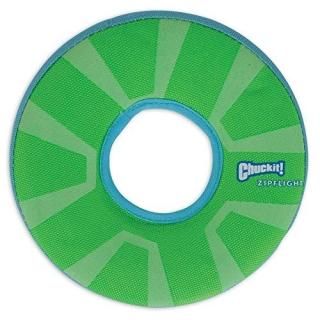 Chuckit ZIPFLIGHT Dog Fetch Toy Max Glow In The Dark Frisbee Ring Medium