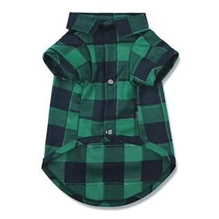 CtilFelix Dog Shirt Plaid Dog Clothes for Small Dogs Cats Puppy Boy Girl Soft Pe