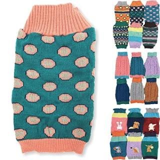 Dog Sweater Knitted Fashion Warm Soft Winter Clothes for Small Large Pet Cat Pup