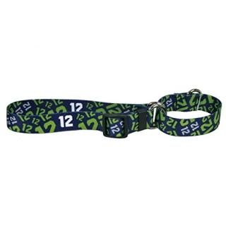 Yellow Dog Design 12Th Dog Navy Blue Martingale Dog Collar 1 Wide and Fits Neck 