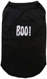 Mirage Pet Products 51-13-06 XXLBK BOO! Screen Print Shirts Black XXL - 18