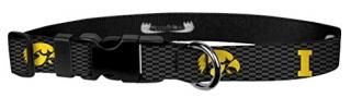 Moose Pet Wear Dog Collar  University of Iowa Adjustable Dog Collar Made in The 
