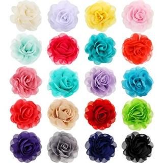 Leinuosen 20 Pieces Dog Collar Flowers Pet Bow Tie Flower Collars for Puppy Coll