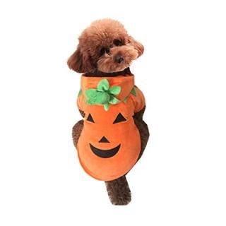 Mogoko Dog Cat Halloween Pumpkin CostumePet Cosplay CostumesPuppy Warm Outfits F