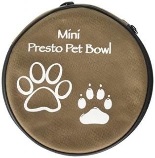 Pet Food Water Bowl Collapsible - 1.6 Quart Brown