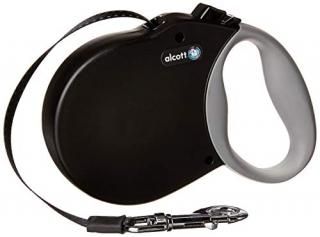 Alcott Adventure Retractable Reflective Belt Leash 16' Long Large for Dogs Up to