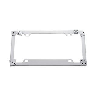 United Pacific Chrome Dice License Plate Frame