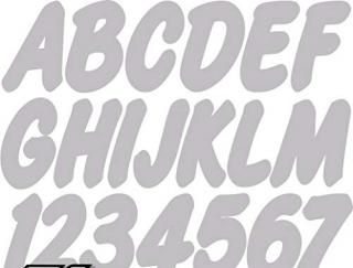 Stiffie Whip-One Silver 3 Alpha-Numeric Registration Identification Numbers Stic