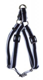 Hamilton 3-Stripe 3/8 by 10 to 16-Inch Adjustable Easy-On Dog Harness X-Small Sk