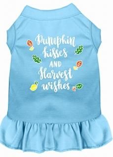 Mirage Pet Products 58-61 BBLMD Pumpkin Kisses Screen Print Dog Dress Medium Bab