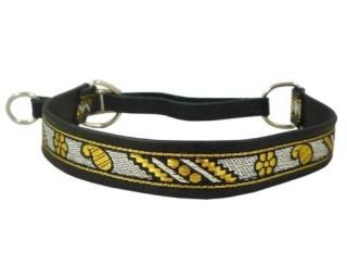 Genuine Leather 3/4 Wide Martingale Dog Collar Choker Fits 13-15.5 Neck