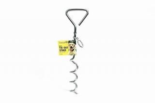 Roscoe's Pet Products Steel Spiral Tie Out Stake for Dogs. 4 9mm 18 inch