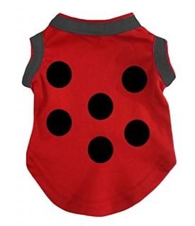 Petitebella Ladybird Puppy Dog Shirt Red XXX-Large