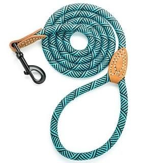 Mile High Life  Mountain Climbing Dog Rope Leash with Heavy Duty Metal Sturdy Cl