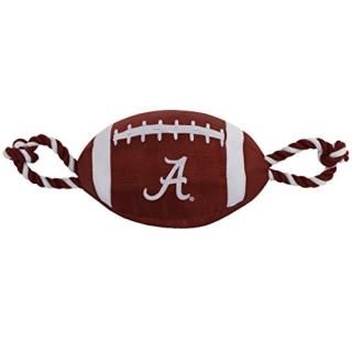 Pets First NCAA Alabama Crimson Tide Football Dog Toy Tough Quality Nylon Materi