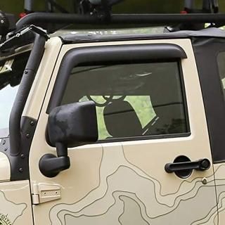 Rugged Ridge 11349.11 Window Visors&#44; Matte Black&#44; 07-14 Jeep 2-Door Wran