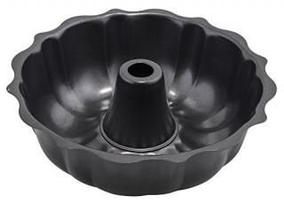 Winco CCP-10F 25cm Non-stick Aluminized Carbon Steel Fluted Cake Pan