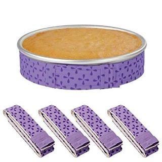 4-Piece Bake Even Strip Cake Pan Dampen Strips Super Absorbent Thick Cotton