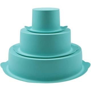 Webake 3 Tier Round Cake Mould Multilayer Birthday Wedding Anniversary Cake Pan 