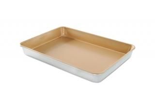 Nordic Ware Natural Aluminum Non-Stick Commercial High-Side Sheet Cake Pan by No