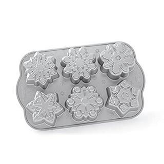 Nordic Ware Frozen Snowflake Cakelet Pan Metallic by Nordic Ware