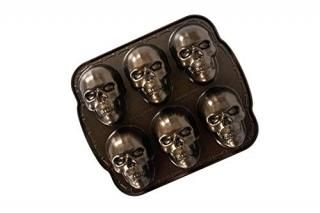 Nordic Ware Haunted Skull Cakelet Pan Bronze by Nordic Ware