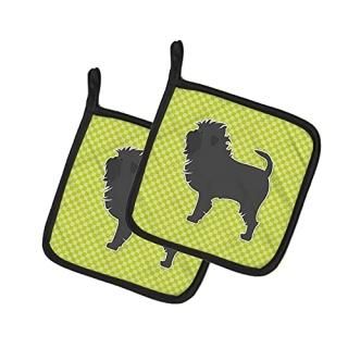 Caroline 's Treasures Affenpinscher Checkerboard꡼Υڥݥåȥۥbb3848pthd7.5hx7.