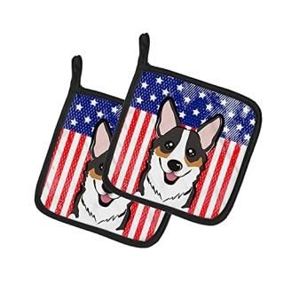 Caroline 's Treasures American Flag & TricolorΥڥݥåȥۥbb2185pthd7.5hx7.5?