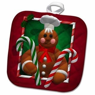 3drose BK Ginger Breadեߥ??Woman 1??Ĥ 8 x 8 phl_30535_1